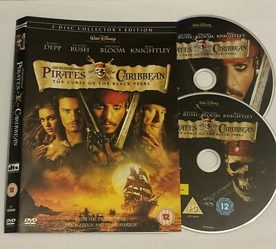 Pirates of the Caribbean: The Curse of the Black Pearl DVD (2003) Johnny Depp, - Image 1 of 4