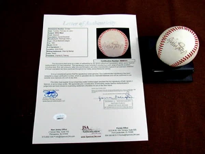 WILLIE MAYS NY GIANTS HOF SIGNED AUTO VINTAGE CHARLES FEENEY BASEBALL JSA BEAUTY - Picture 1 of 5