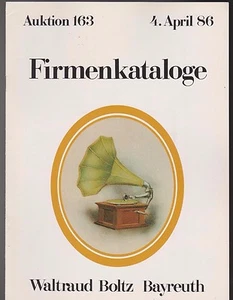 Auktion 163 1986 Firmenkataloge Waltraud Boltz Bayreuth - Bild 1 von 3