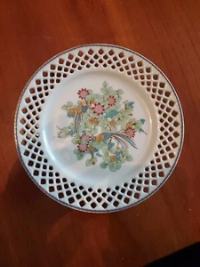 Rosenthal Classic Rose Reticulated Meissen Style Gold Accents Exotic Bird Plate+ - Picture 1 of 4