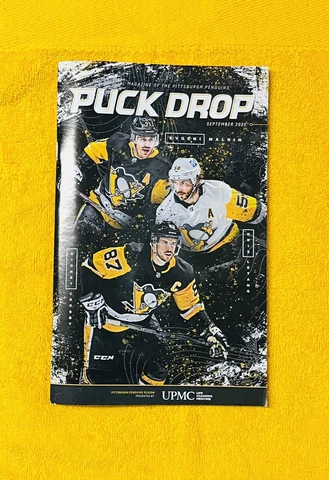 Pittsburgh Penguins 2021 Puck Drop Magazine - September ~ Sidney Crosby Cover Cover