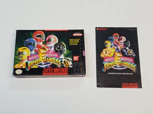 Mighty Morphin Power Rangers Super Nintendo SNES Nur Verpackung & Anleitung * - Bild 1 von 17