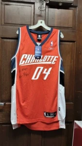 Reebok Swingman Charlotte Bobcats 04 Promotional Jersey Kevin Burleson #12 AUTO - Picture 1 of 5