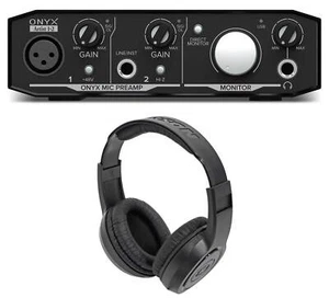Mackie Onyx Artist 1.2 2x2 USB Recording Studio Interface + Samson Headphones - Picture 1 of 11