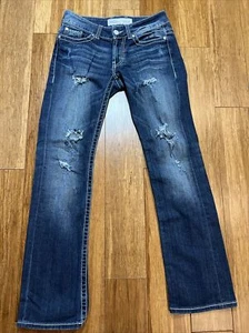 Womens BKE Culture Bootcut 26R Distressed Destroyed Jeans 30” Inseam - Imagen 1 de 11