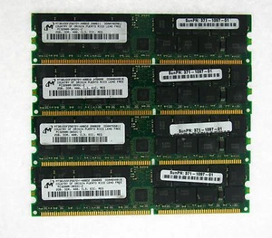 371-1097-01 SUN Genuine 8GB(4X2GB) DDR400 PC-3200R ECC/Registered CL3 Server Mem - Picture 1 of 1
