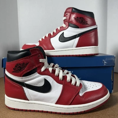 Jordan 1 ретро высокая оригинальная Chicago 2015 555088-101 размер 8,5 мужские - Изображение 1 из 4