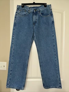 Carhartt ~ B480 LVB ~ Jean bleu délavé homme taille 33X30 coupe traditionnelle jambe droite - Photo 1/15