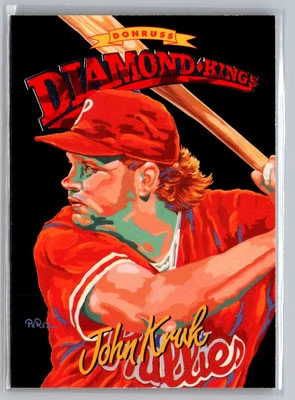 1994 Donruss #DK-9 John Kruk Diamond Kings - Image 1 of 2