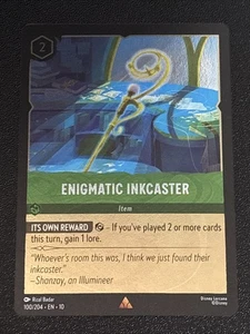 Disney Lorcana Whispers in the Well Enigmatic Inkcaster Folie 100/204 NM Selten - Bild 1 von 2