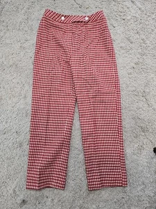 Vintage 60s Bill Atkinson Wool Red Checkered Pants 16 - Bild 1 von 4