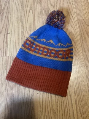 Outdoor Research Azul Naranja Invierno Gorro Pom Pom Nuevo sin Etiquetas Cálido Acogedor Tejido Usado en Excelente Condición Foto 1 de 4