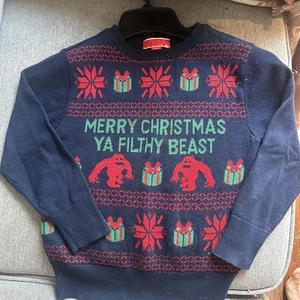 Boys Size XS 4/5 Christmas Sweater - Home Alone Inspired - Picture 1 of 3