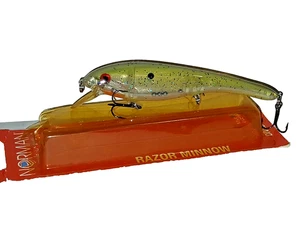 NUEVA RARA MAQUINILLA DE AFEITAR BILL NORMAN MINNOW HELSINKI SEXY FANTASMA MESA ROCA SÁBALO TRANSPARENTE - Imagen 1 de 4