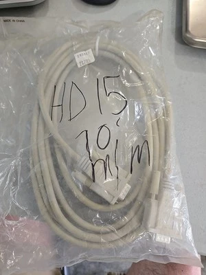HD15 M/M VGA Cable New in Bag, 10', monitor cable, male male - Image 1 of 2