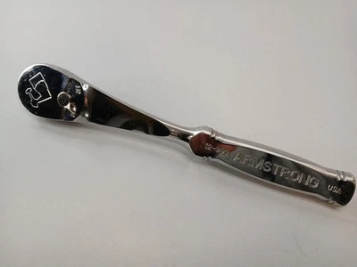 Armstrong Tools EE. UU. 12-992 - 1/2" Trinquete de accionamiento 10,25" largo cromado Foto 1 de 4