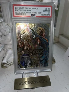 PSA10 Dragon Ball Fusion World GOD RANK Energy Marker Digital 1st Anniversary JP - Picture 1 of 5