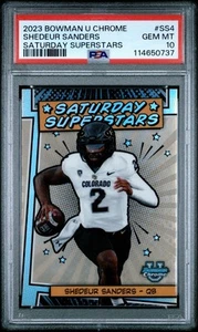 PSA 10 2023 Bowman U Chrome Saturday Superstars SP - Shedeur Sanders - Browns - Picture 1 of 2