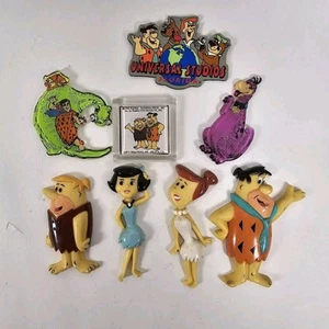 The Flintstones Fridge Magnet Bundle Lot 3D and Others Collection of 8 Vintage - Picture 1 of 4