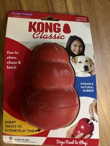 KONG Classic Dog Rubber Chew Toy - Extra Large, Red - Picture 1 of 2
