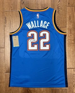 Cason Wallace Signed NBA Jersey Authentic Autograph - Oklahoma City Thunder - Picture 1 of 4