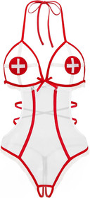Sexy Lingerie for Women Naughty Roleplay Lingerie Bodysuit Nurse Cosplay