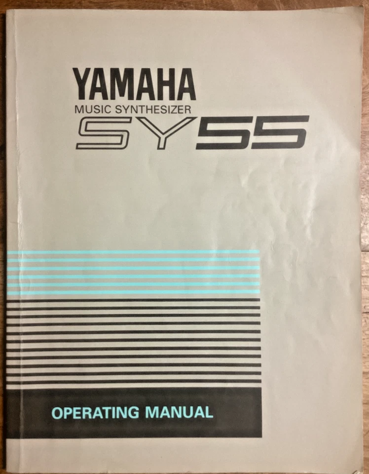 Yamaha SY55 AWM Synthesizer Keyboard Original Operating Owner's Manual Book - Image 1 of 1