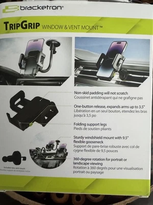 car windshield mount holder stand, Bracketron TripGrip Window Mount - Image 1 of 4