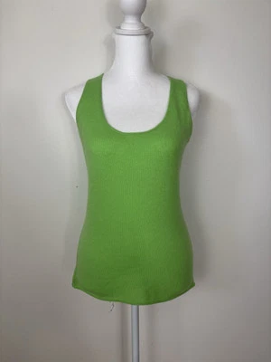 Camiseta sin mangas Real Clothes Saks Fifth Avenue cachemir talla S verde ¡tan suave! Foto 1 de 4