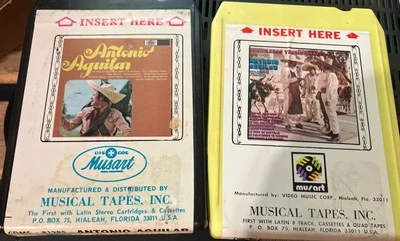 2 Antonio Aguilar 8 Tracks Musart Label Latin Tejano Norteno Tex-mex 8-track - Image 1 of 2