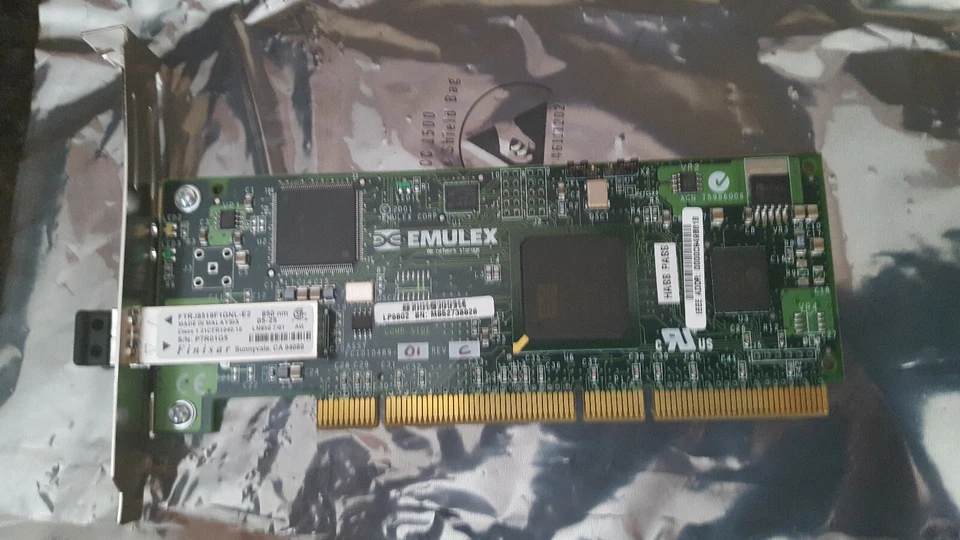 EMULEX FTRJ8519F1GNL-E2 2GB PCI HBA CARD PN:80P6416 - Image 1 of 4