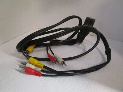 Composite 3 Plug Audio Video Stereo DVD VCR TV Cable Cord Red Yellow White 7 Ft. - Image 1 of 3