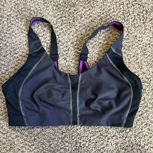 UNDER ARMOUR Black Heat Gear Sports Bra Size 38DD - Picture 1 of 9