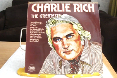 M3-CHARLIE RICH-THE GREATEST-UK LP-NM-1974-COUNTRY POP ROCK   Charlie Rich - Image 1 of 2