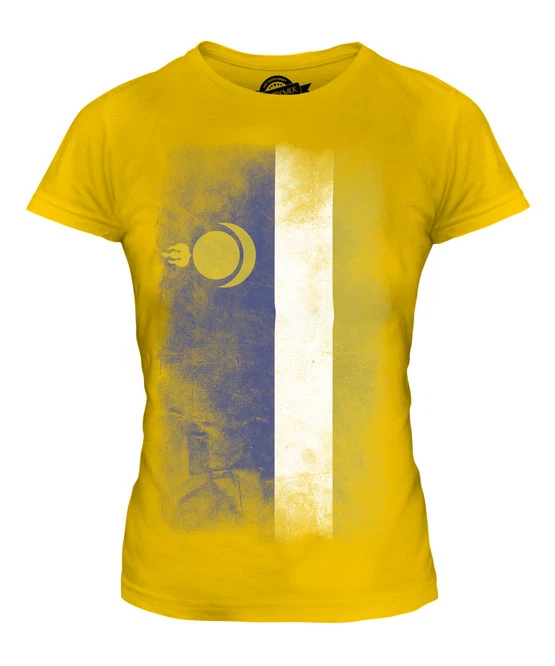 CAMISETA BURIATIA BANDERA DESCOLORIDA DAMAS TOP FÚTBOL REGALO CAMISETA ROPA JERSEY Foto 1 de 1