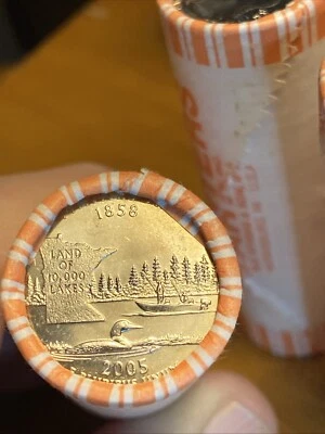 2005 Minnesota D  State quarter roll bank rolled   FREE SHIP! - Image 1 of 4