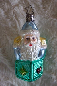 NEU!  INGE German Made - mundgeblasen - Glas Sammlerstück Ornament - WEIHNACHTSMANN IN BOX - Bild 1 von 1
