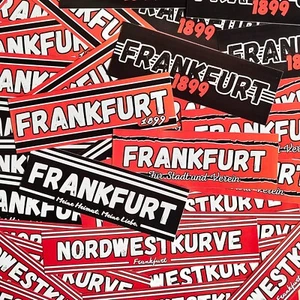 300x Frankfurt Sticker/ Aufkleber Mix/ Ultras/ Fanartikel Fußball/ Wetterfest - Bild 1 von 11