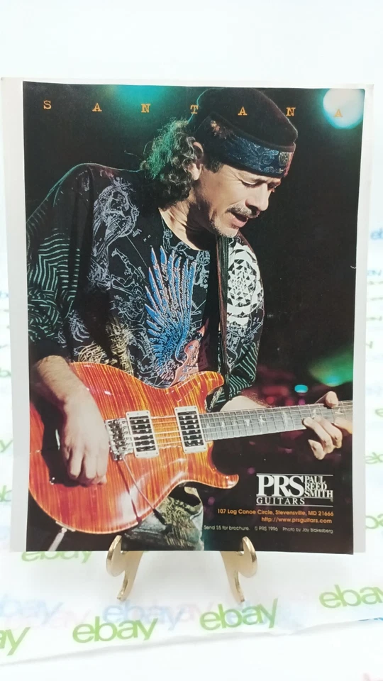  Guitarra PRS SANTANA 1996 ANUNCIO IMPRESO REVISTA Guitarra Paul Reed Smith  Foto 1 de 1