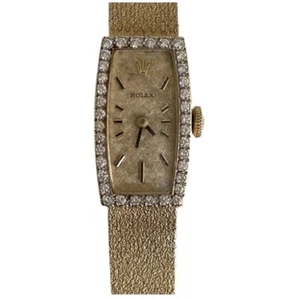 1980’s Authentic Vintage Rolex 14k gold watch with diamonds ! - Picture 1 of 8