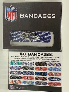 NFL Baltimore Ravens Bandaids - Vendajes, Nuevo (Lote de 8 Cajas) - Imagen 1 de 1