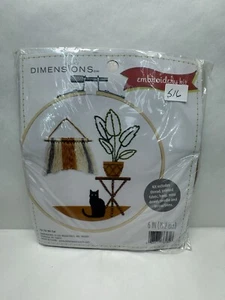 Dimensions Cat Embroidery Kit 72-76180 Beginner Sewing Craft Project - Picture 1 of 2