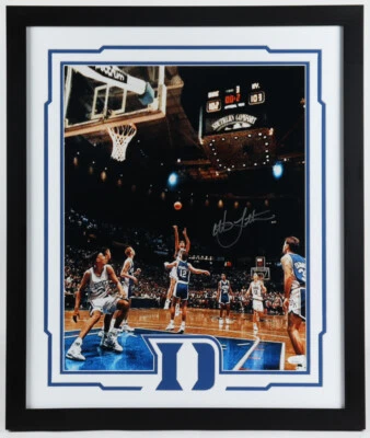 CHRISTIAN LAETTNER AUTOGRAPHED SIGNED 16X20 PHOTO JSA FRAMED (WHITE) - Image 1 of 3
