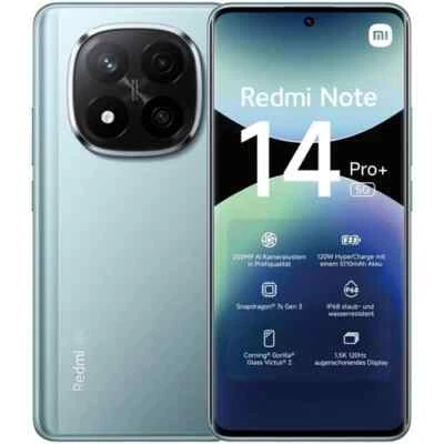 XIAOMI REDMI NOTE 14 PRO+ PLUS 5G BLU DUAL SIM 12GB 512GB NFC ITALIA NO BRAND - Immagine 1 di 4