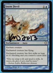 Snow Devil Coldsnap Theme Decks NM Special Artist Signed CARD (s5963) ABUGames - Picture 1 of 1