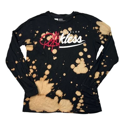 Camisa Young & Reckless YR Los Angeles Blanqueada Tie Dye Manga Larga Para Hombres Pequeña Foto 1 de 4