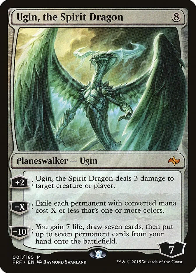 MTG Ugin, the Spirit Dragon  - Fate Reforged #1 NM - Image 1 of 1