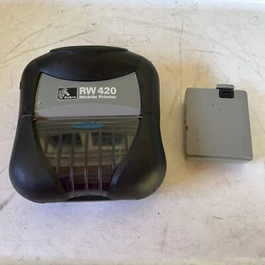 Zebra RW420 R4D-0U0A000N-00 Thermal Mobile Printer Bluetooth USB Sold As Is - Picture 1 of 5