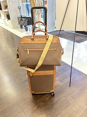 Maleta de viaje Michael Kors trolley bolsa de equipaje de lona para avión de viaje MK Foto 1 de 4