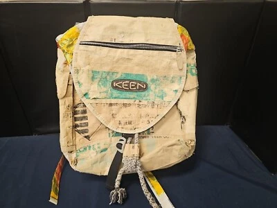 Burlap Backpack Buy A Bag Feed Family Recycled Travel Unique Handmade Rice Bag - Image 1 of 4